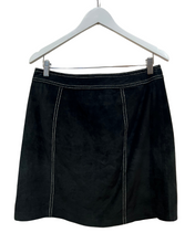 Load image into Gallery viewer, Black Suede Skirt, 1990s, 32” Waist