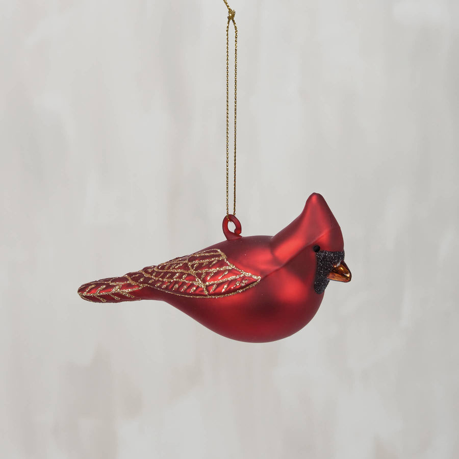Cardinal Glass Ornament