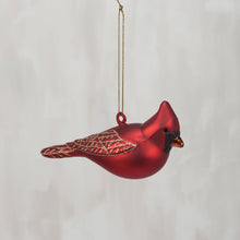 Load image into Gallery viewer, Cardinal Glass Ornament