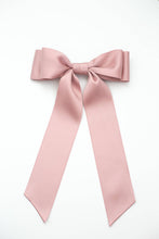 Load image into Gallery viewer, Oversized Matte Satin Hair Bow Barrette | Stella Bow OS: Hazelnut