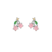 Load image into Gallery viewer, Cherry Studs: Silver