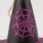 Glass Witch's Hat Ornament