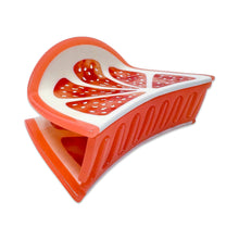 Load image into Gallery viewer, Large Grapefruit Slice Hair Claw Clip