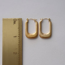 Load image into Gallery viewer, Luna Hoops | Gold Textured Hoops
