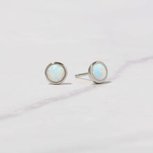Load image into Gallery viewer, Large Opal Studs: Gold