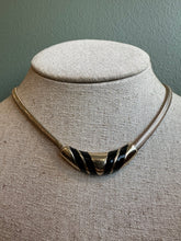 Load image into Gallery viewer, Gold and Black Necklace