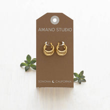 Load image into Gallery viewer, Vintage Style Triple Hoop Earring