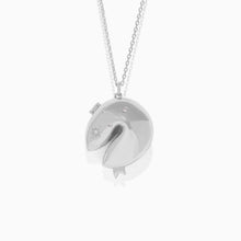 Load image into Gallery viewer, Fortune Cookie Locket Necklace: Gold