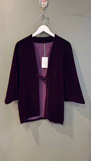 Nina L-Maroon Velvet Cape, 1990s, 48” across