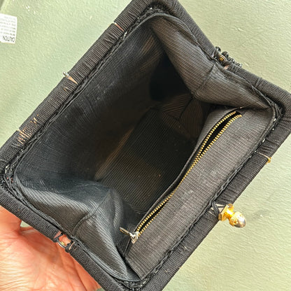 Beaded Black Handbag