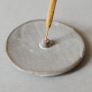 Light Gray Ceramic Incense Holder