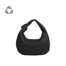 Load image into Gallery viewer, Drew Small Black Recycled Vegan Top Handle Bag