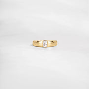 Baguette Dome Ring: Gold / 6