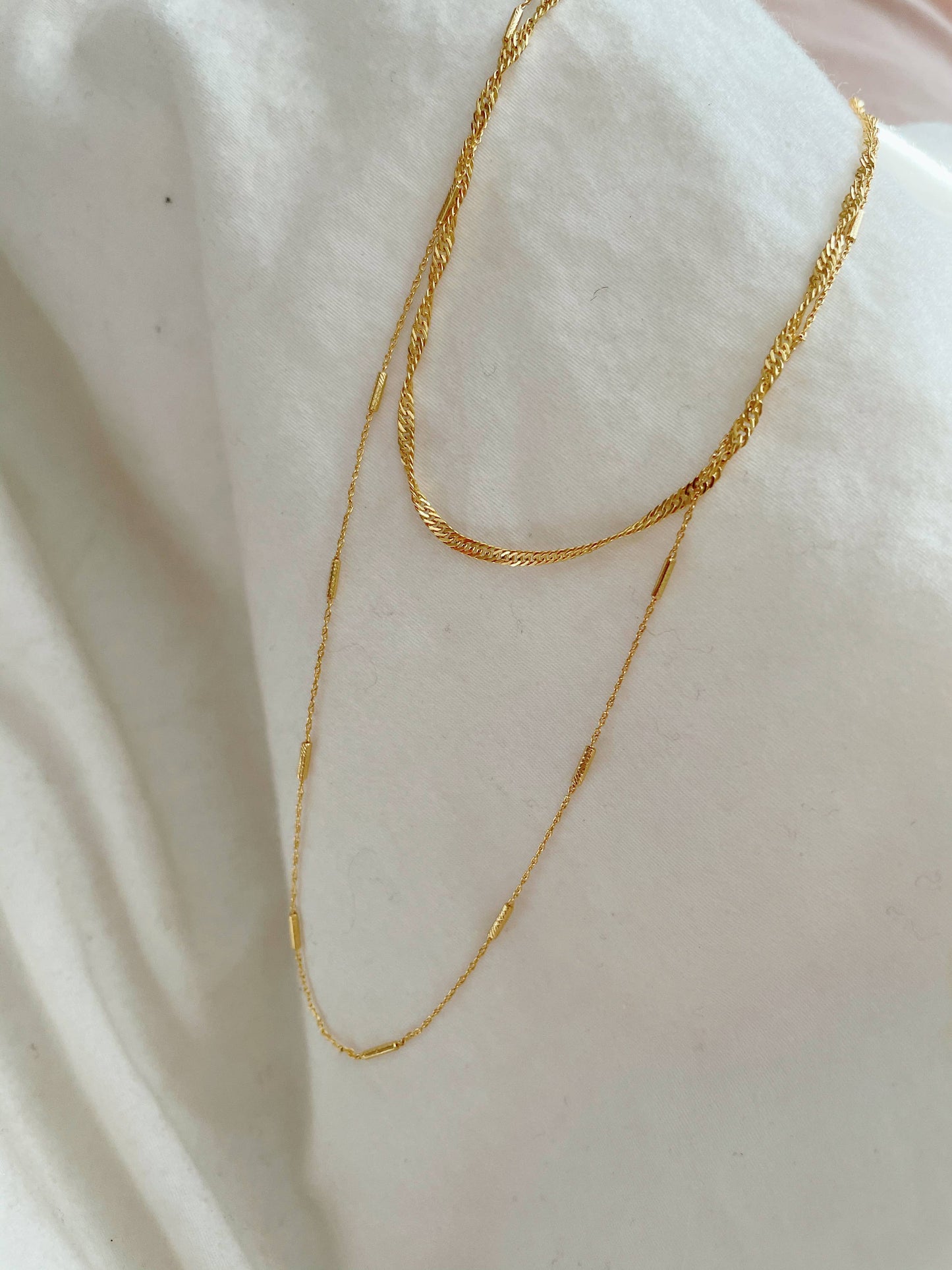 The Night Away 24k Gold Filled Simple Chain  Necklace