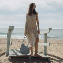 Load image into Gallery viewer, Mischa Tan Medium Recycled Vegan Tote Bag