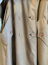 Load image into Gallery viewer, Janet - 1970's Brown Trench w/ Lamb trim &amp; MK belt, 38" Bust, As is