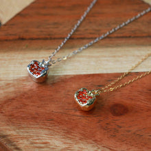 Load image into Gallery viewer, Pomegranate Charm Necklace: 14kt Gold Fill or Strling Silver: Gold - Persephone
