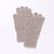 Touchscreen Gloves in Merino Wool: Pink