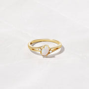 Oval Opal Ring: Gold / 6