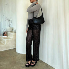 Load image into Gallery viewer, Willow Black Recycled Vegan Shoulder Bag
