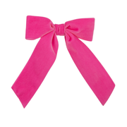 Large Velvet Hair Bow Barrette for Women | Bailee Bow: Navy
