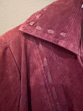 Load image into Gallery viewer, Purple Suede Jacket, 90’s, 42” Bust