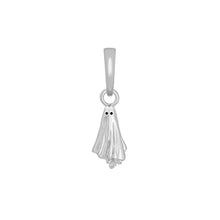 Load image into Gallery viewer, Ghost Charm Necklace: Rhodium Plated