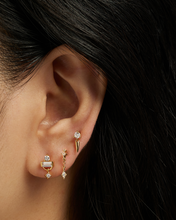 Load image into Gallery viewer, Henley Studs: White topaz / Pair