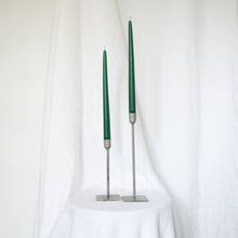 Load image into Gallery viewer, Taper Candles - Pair Christmas Green