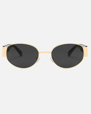 Elliott Polarized Sunglasses: Black/Gold