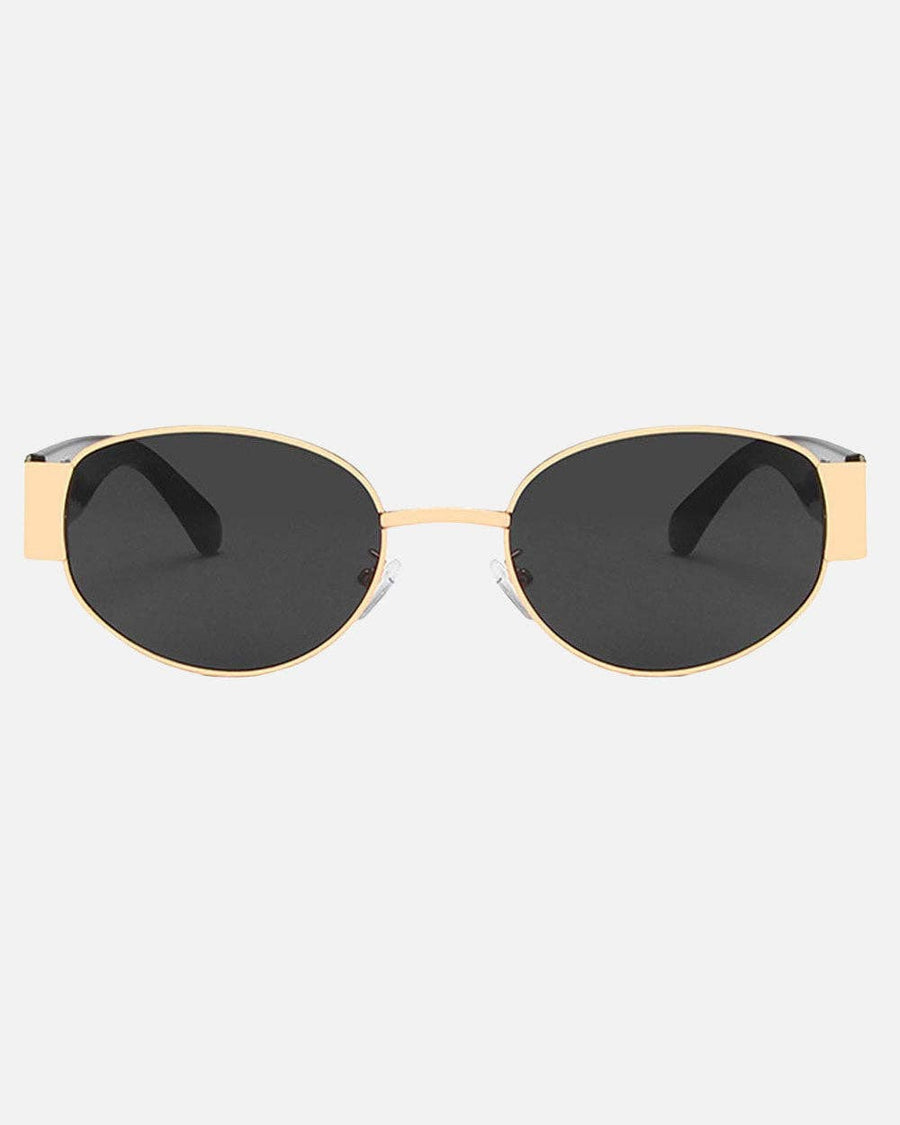 Elliott Polarized Sunglasses: Black/Gold