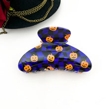 Load image into Gallery viewer, Spooky CuteGhost, Pumpkin &amp; Spirit Cat Halloween Claw Clip: Black