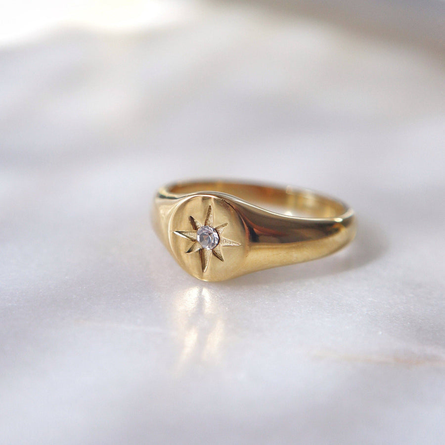 Star Signet Ring: 7