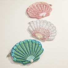 Load image into Gallery viewer, Beaded Shell Pouch with Pearl Accent: Pink / One / M-5KC77038