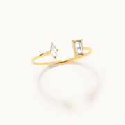 Rosie Dainty Crystal Adjustable Ring: 6/7