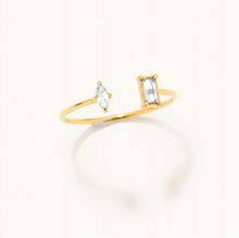 Load image into Gallery viewer, Rosie Dainty Crystal Adjustable Ring: 6/7
