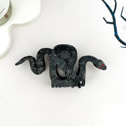 Two-color Snake Hair Clip, Acetate Animal Claw Clip: Gray