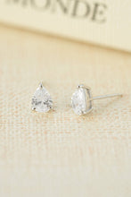Load image into Gallery viewer, 5x7mm Pear Studs: Silver