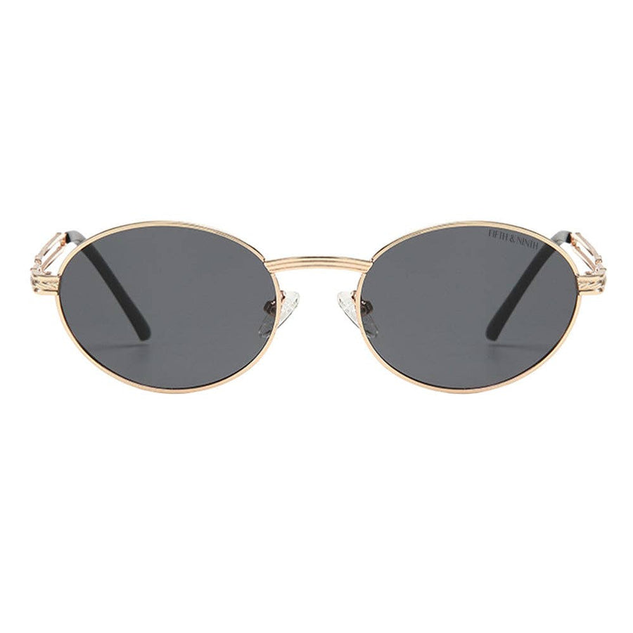 Blake Polarized Sunglasses: Black/Gold