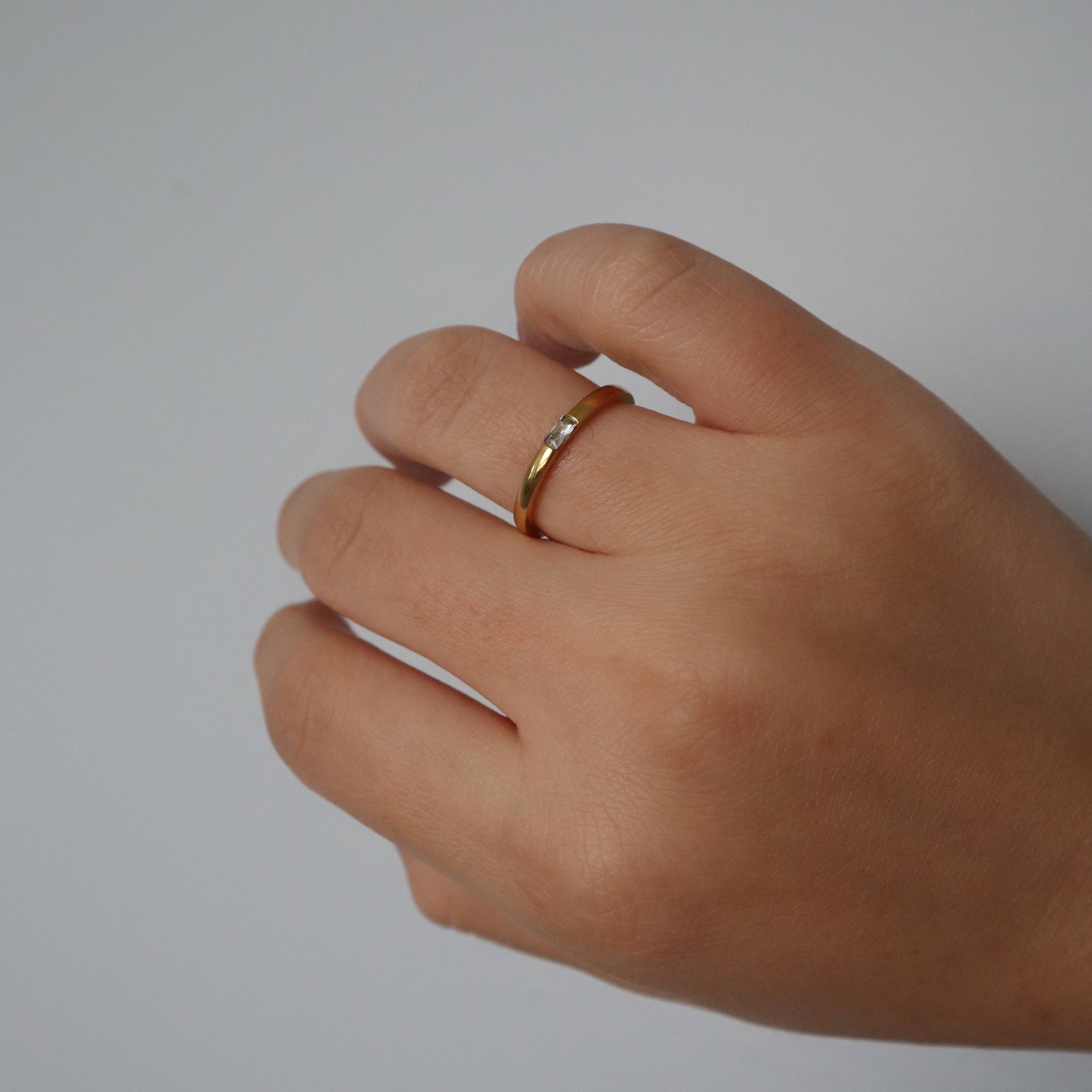 Faye Ring | Dainty Stacking Ring: 8