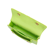 Load image into Gallery viewer, Carol Lime Recycled Vegan Top Handle Bag
