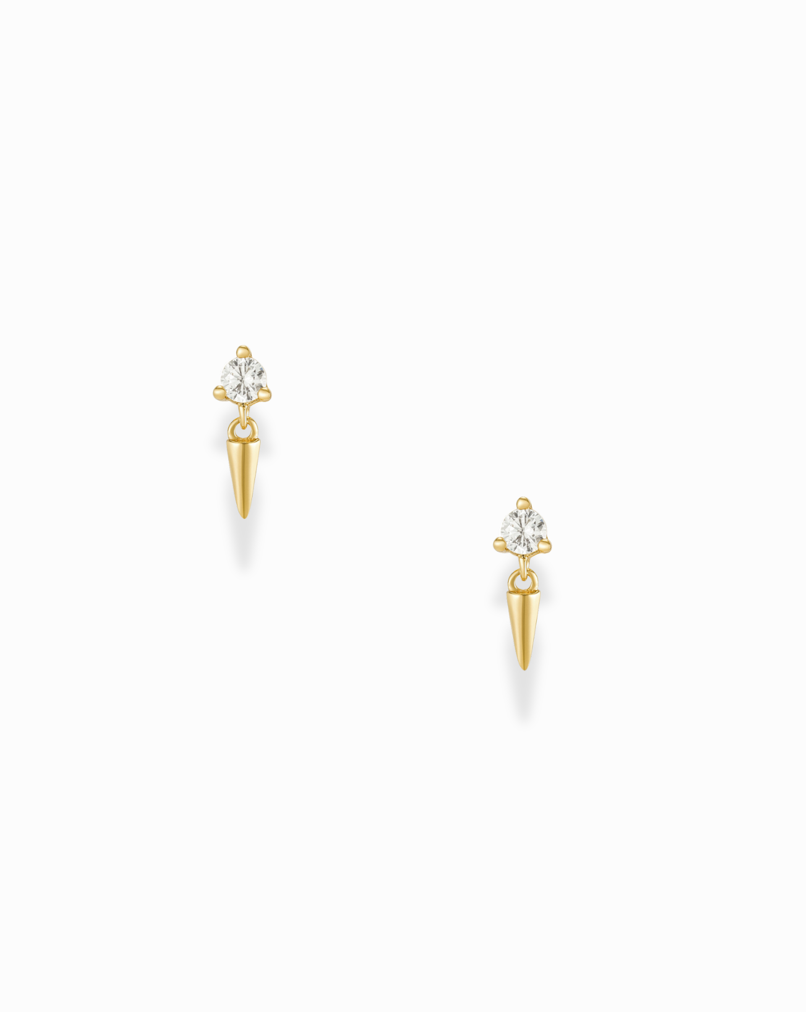 Henley Studs: White topaz / Pair