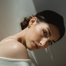 Load image into Gallery viewer, Farrah Pearl Drop Earrings: Freshwater pearl