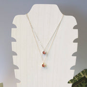 Pomegranate Charm Necklace: 14kt Gold Fill or Strling Silver: Gold - Persephone