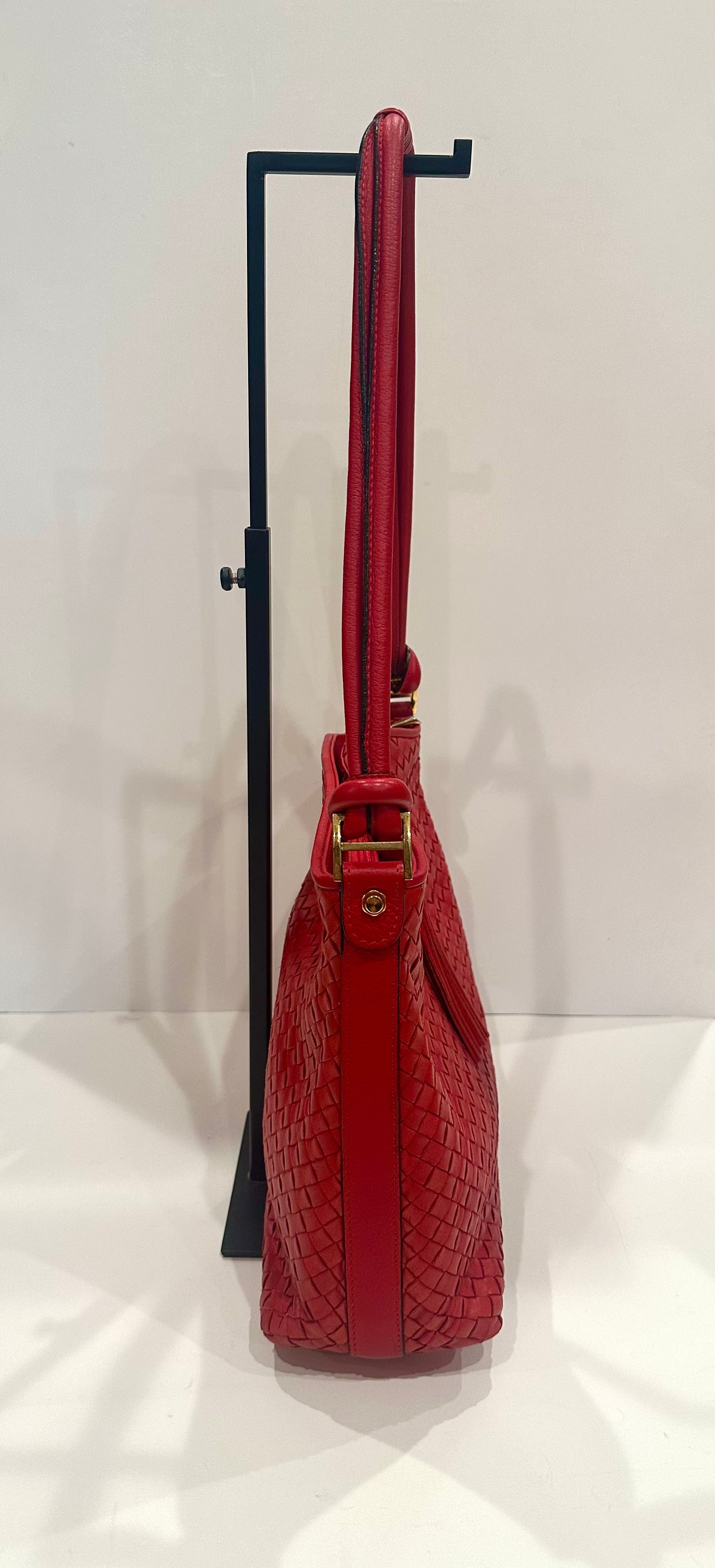 Red Italian Leather Bag