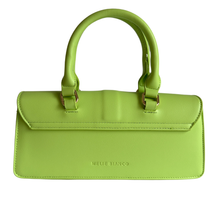Load image into Gallery viewer, Carol Lime Recycled Vegan Top Handle Bag
