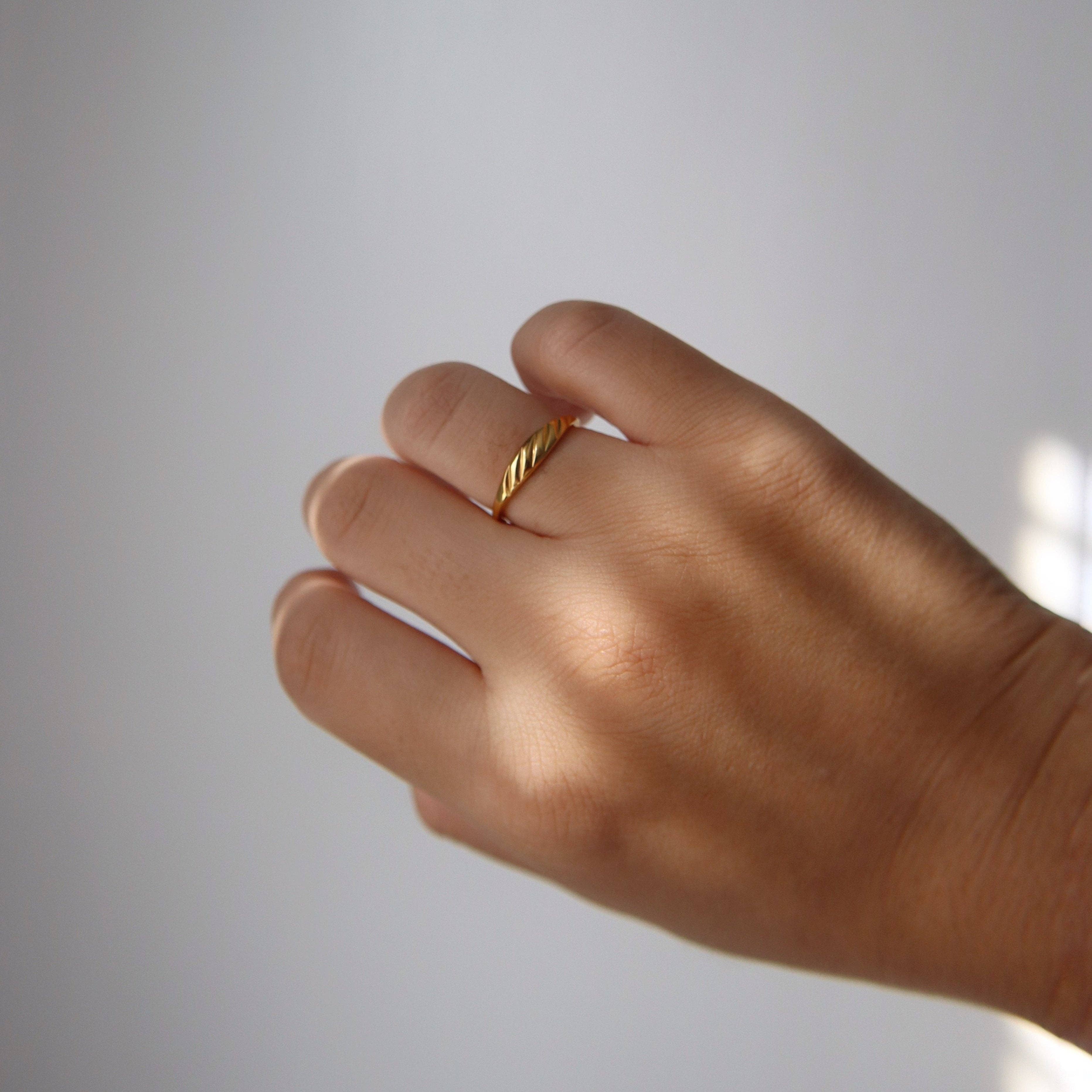 Evie Ring | Dainty Gold Ring: 8