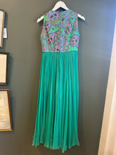 Load image into Gallery viewer, Janet - 1970's Green Silk Beaded Gown, 28" Waist, As is