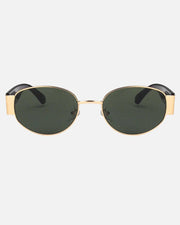 Elliott Polarized Sunglasses: Black/Gold