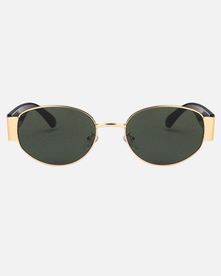 Elliott Polarized Sunglasses: Black/Gold